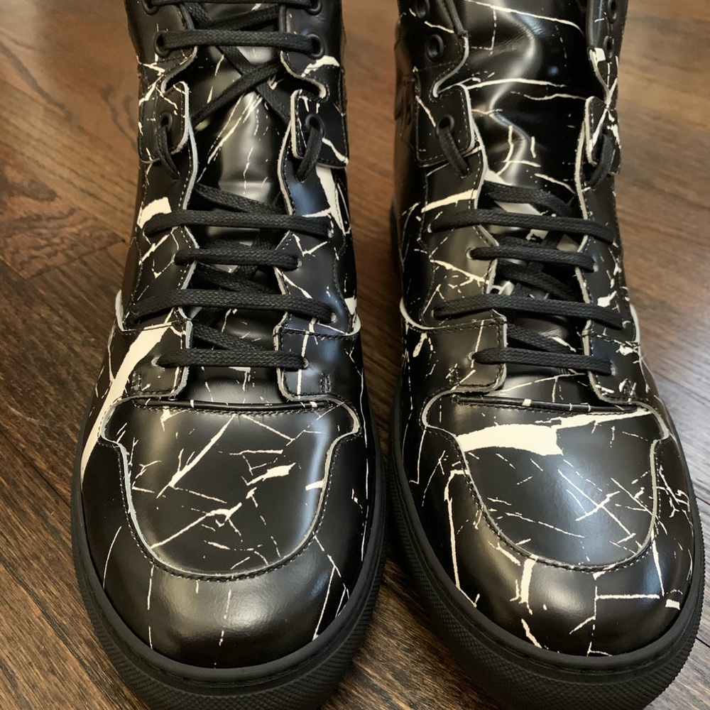 Men’s leather Balenciaga high top sneakers
